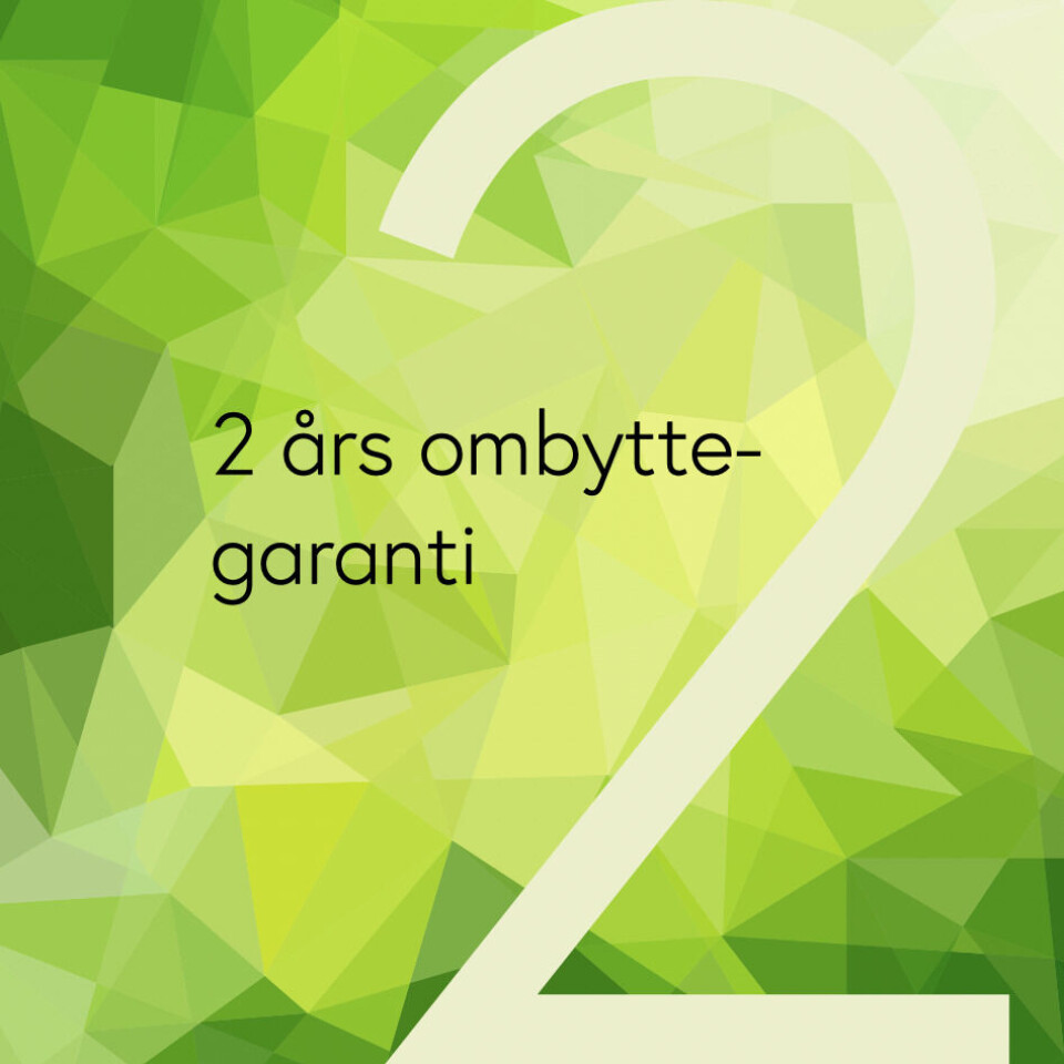 To år ombyttegaranti ombrukt 2 års ombyttegaranti